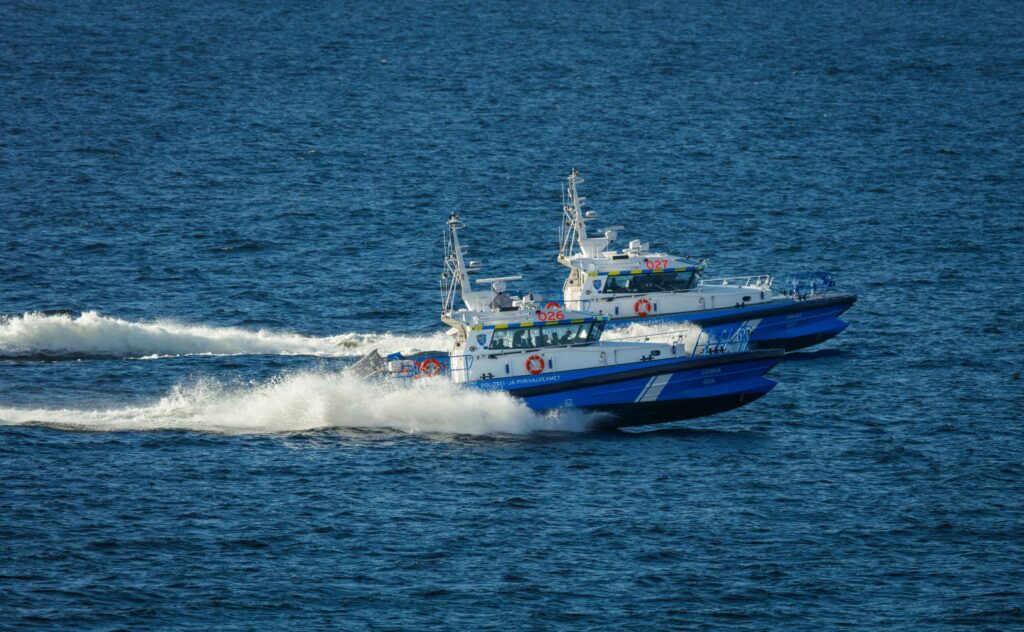 Volvo Penta power patrol boats